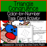 Triangle Congruence | Task Cards | Color by Number Activit