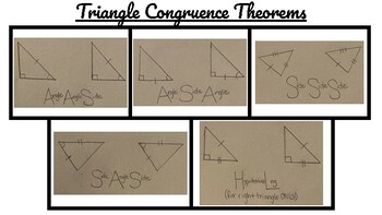 Preview of Triangle Congruence Theorems Proofs Practice