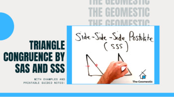 Preview of Triangle Congruence by SSS and SAS Guided Notes