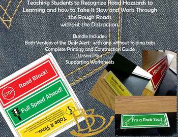 Preview of (PBIS)Triangle Desk Alert System(Distraction Free Student Assistance)(Traffic)