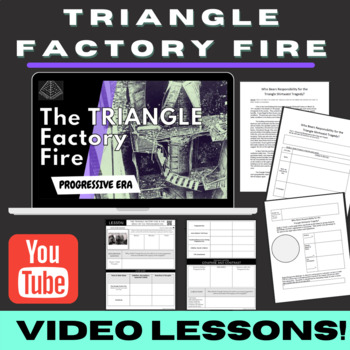 Preview of Triangle Factory Fire & Progressive Era | VIDEO & Detective Activity!
