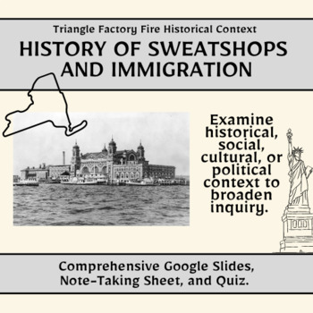 Preview of Triangle Factory Fire - Historical Context Notes & Quiz