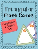 Triangle Flash Cards - Multiplication and Division (3-side
