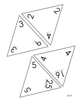 factor math list Fact  and Multiplication Triangle Flashcards Family