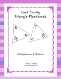 Triangle Flashcards - Fact Family Multiplication and Division