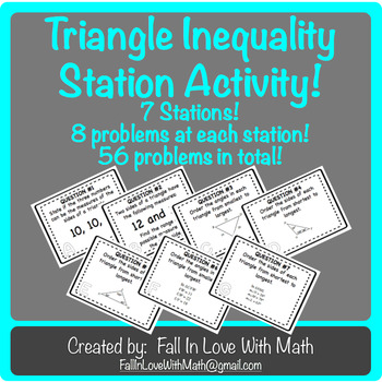 Preview of Triangle Inequality Station Activity!