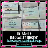 Triangle Inequality Theorem Interactive Notebook Page