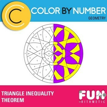 Preview of Triangle Inequality Theorem Color by Number