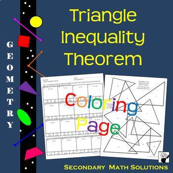 Preview of Triangle Inequality Theorem Coloring Activity