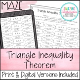 Triangle Inequality Theorem Worksheet - Maze Activity