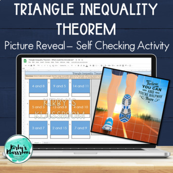 Preview of Triangle Inequality Theorem Self Checking Picture Reveal Digital Activity