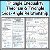 Triangle Inequality Theorem & Triangle Side-Angle Relation