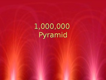 1000000 million dollar pyramid