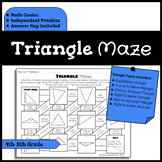 Types of Triangles for Centers/Formative Assess: 4th Grade