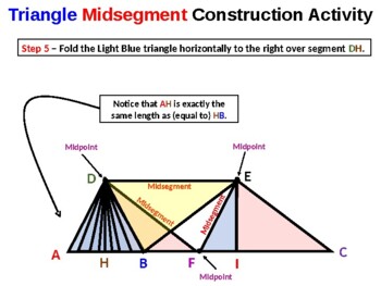 Preview of Triangle Midsegment Construction Activity