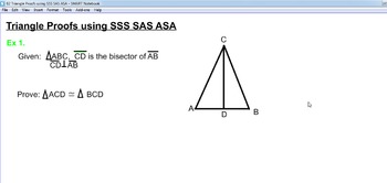 Preview of Triangle Proofs using SSS, SAS, ASA