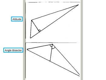 Preview of Triangle Segments Flash Cards Power Point