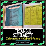 Triangle Similarity Interactive Notebook Page