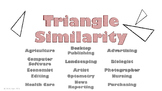 Triangle Similarity Career Poster