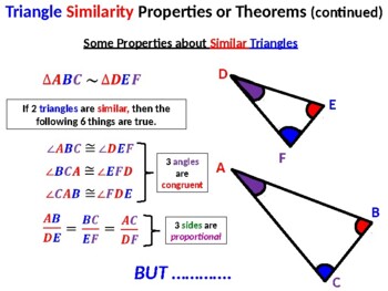 Triangle Similarity Solution Summary by Priceless Math | TpT