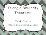 Triangle Similarity Theorems Task Cards