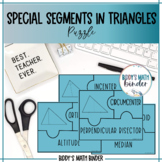 Triangle Special Segments and Points of Concurrency Puzzle