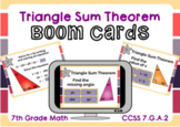 Triangle Sum Theorem Boom Cards-Digital Task Cards