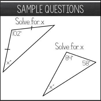Triangle Sum Theorem Worksheet - Maze Activity by Amazing Mathematics