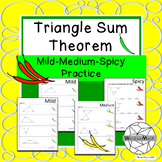 Triangle Sum Theorem: Mild, Medium & Spicy Practice