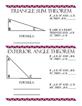 triangle sum theorem