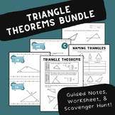 Triangle Theorems | Guided Notes, Worksheet & Scavenger Hu