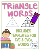 Triangle Words for Work Work, Literacy Centers, Daily 5
