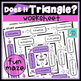 Triangle Worksheet - Does it Triangle?