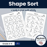 Triangle and Polygon Shape Sort - Hands on Math Enrichment