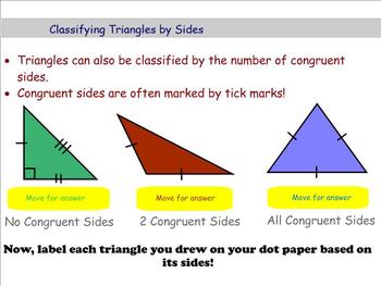Triangle and Quadrilateral Dot Paper Classifications - Interactive ...