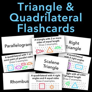 Preview of Triangle and Quadrilateral Flashcards