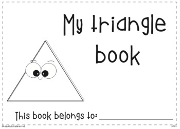 Preview of Triangle book- 3 levels