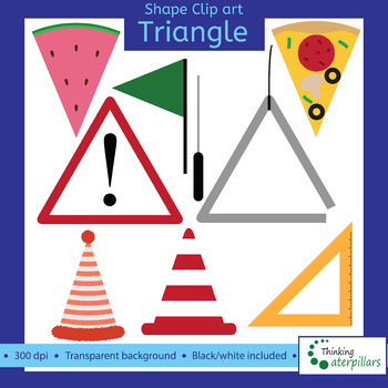 Triangle Objects 2d Clip Art Shapes By Thinkingcaterpillars Tpt
