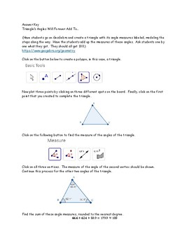 Triangle S Angles Always Sum To 180