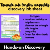 Triangle side lengths inequality hands on spaghetti lab sheet 
