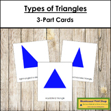 FREE Types of Triangles (3-Part Cards) Primary Geometry