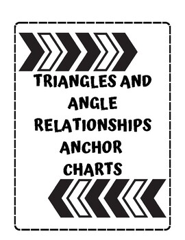 Preview of Triangles & Angle Relationships Anchor Charts (Printable)
