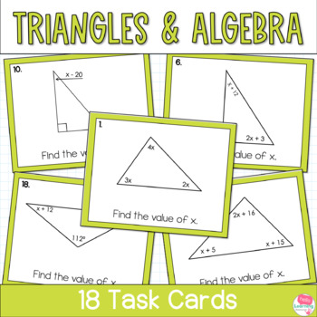 Preview of Angles and Triangles | Writing Equations | Combining Like Terms