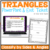 Identify & Classify Triangles by Sides & Angles Presentati