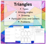 Triangles Booklet (Types- Missing Angles- Drawing- Lines a