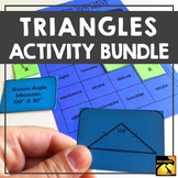 Triangles Activity Bundle: High School Geometry- Triangle 