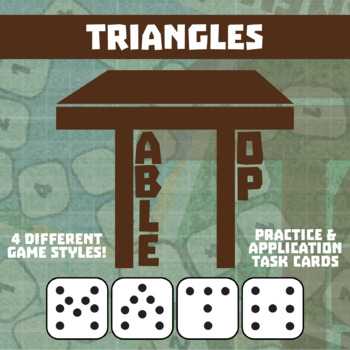 Preview of Triangles Game - Small Group TableTop Practice Activity