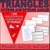 Triangles (Interior and Exterior Angles) - Quizzes, Pennan