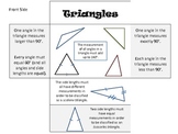 Triangles Math Foldable