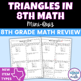 Triangles Mini Quiz | STAAR New Question Types | 8th Grade